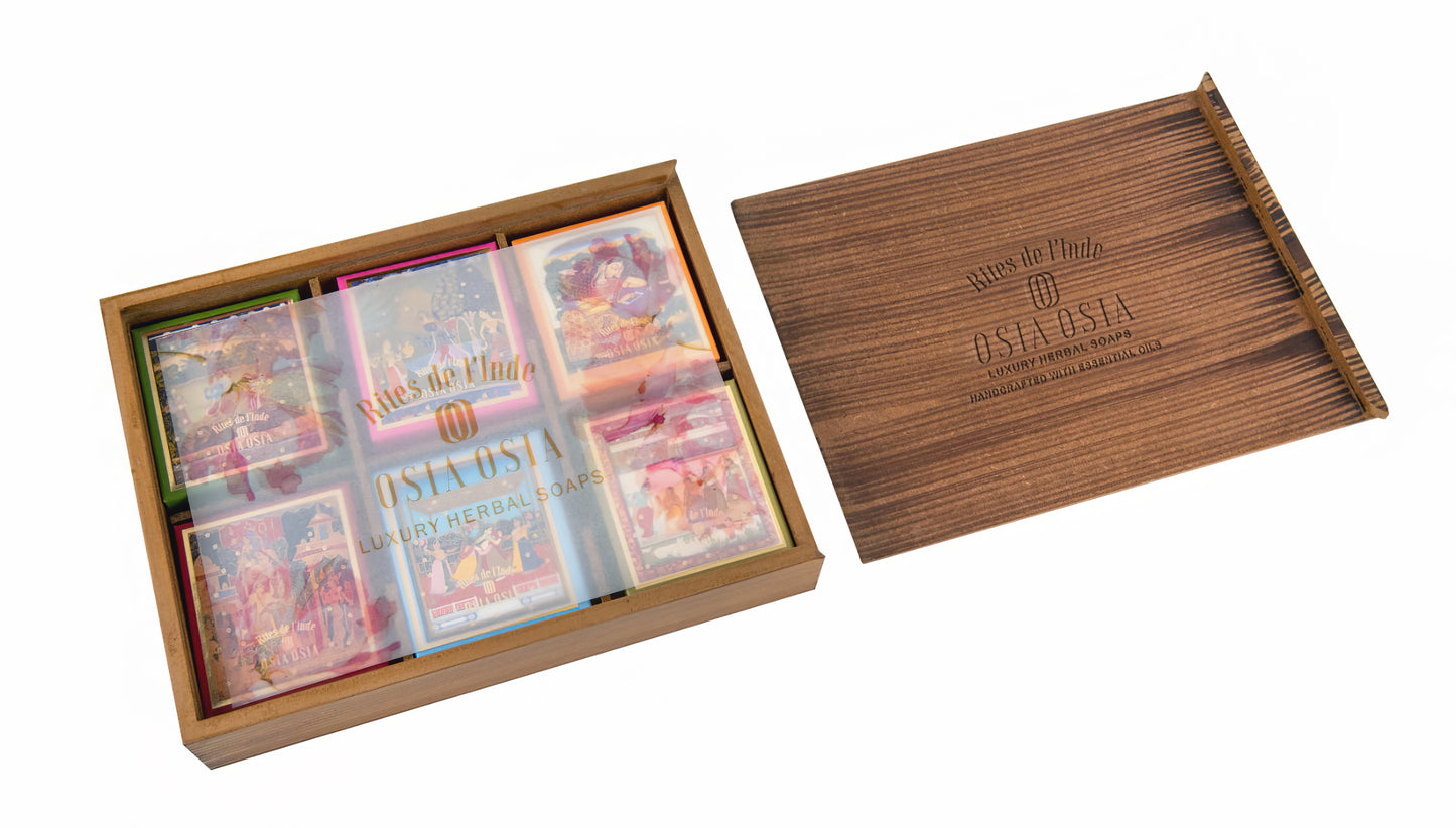 Lord Krishna Raas Collection Gift Pack of 6 Ayurvedic Soaps