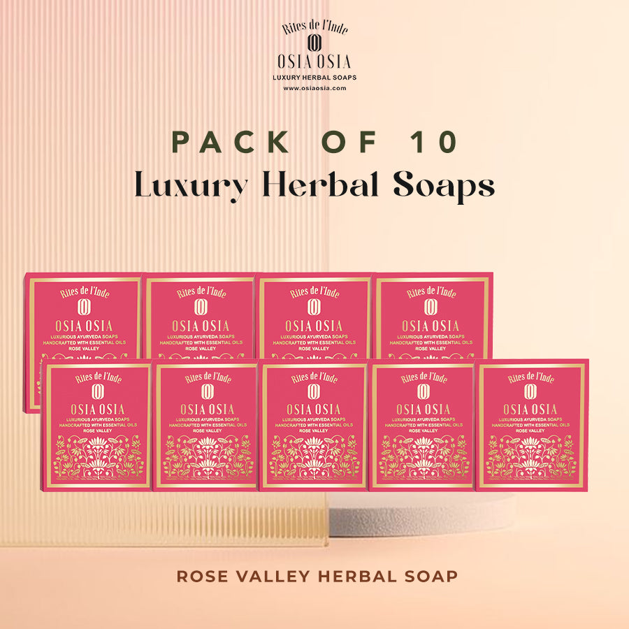 Rose Valley Pack of 10 Herbal Soaps